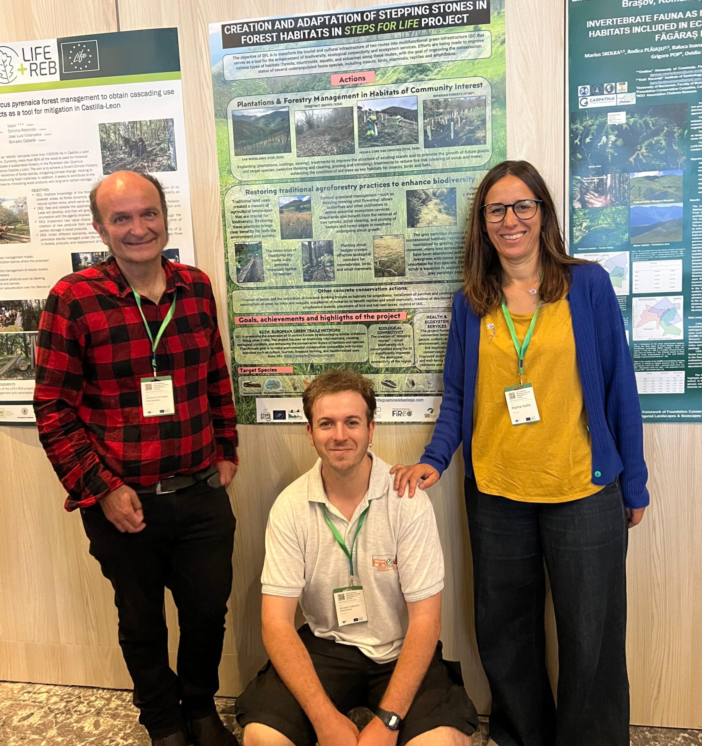 Equipo del Steps for LIFE en el LIFE Platform Meeting on Forest Restoration
